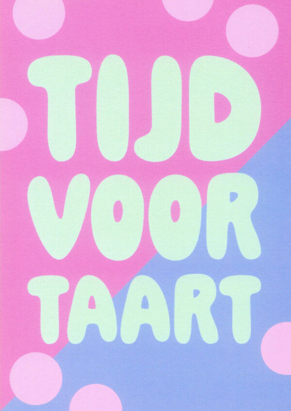 Postkaart BLIJ 003 - TIJD VOOR TAART X12