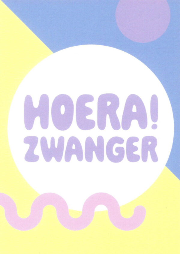 Postkaart BLIJ 056 - HOERA! ZWANGER X12