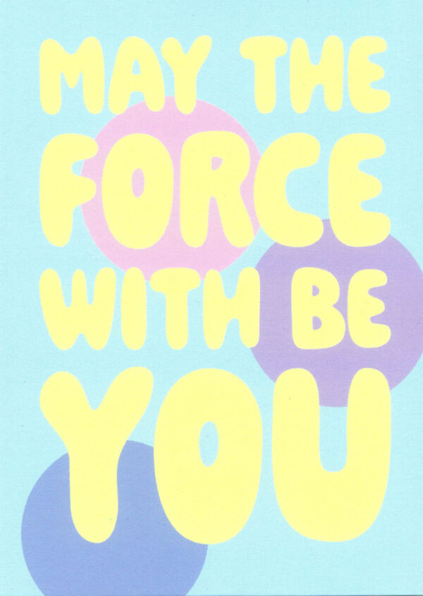 Postkaart BLIJ 058 - MAY THE FORCE BE WITH YOU X12