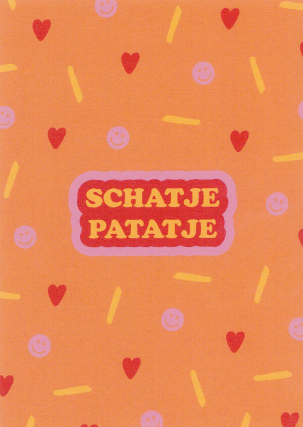 Postkaart Caught a Vibe 094 - SCHATJE PATATJE X12