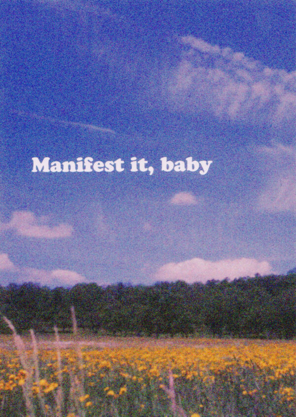 Postkaart Caught a Vibe 099 - MANIFEST IT, BABY X12