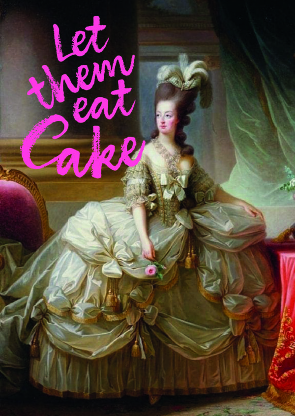 Postkaart Classy, But Make It Sassy 016 - LET THEM EAT CAKE X12