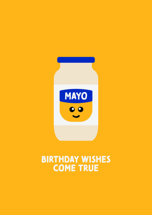 Postkaart Pun Intended. 020 - MAYO BIRTHDAY WISHES COME TRUE X12