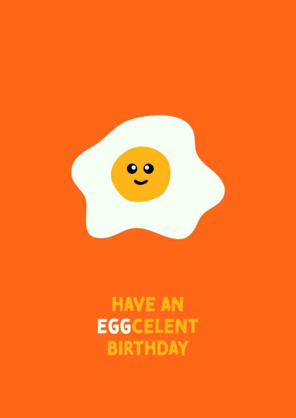 Postkaart Pun Intended. 022 - HAVE A EGGCELENT BIRTHDAY X12