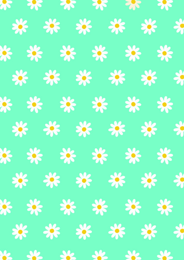 Postkaart Bits & Bops 027 - DAISIES X12