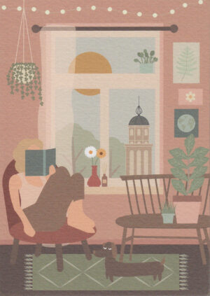 Postkaart Bekurque 03 - Thuis bij Lin en Guus X12