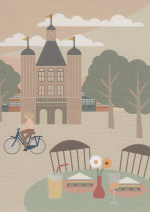 Postkaart Bekurque 05 - Emma's fietstochtje door Deventer X12