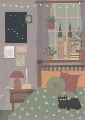 Postkaart Bekurque 11 - De slaapkamer van Sanneke X12