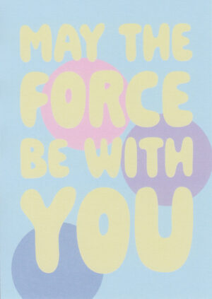 Postkaart BLIJ 058 - MAY THE FORCE BE WITH YOU X12