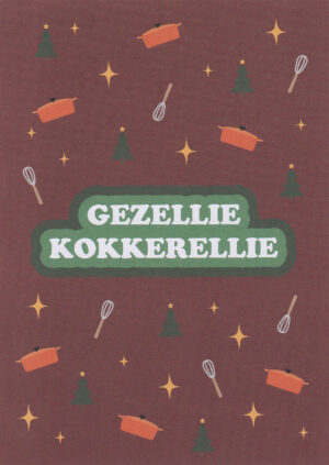 Kerstkaart Caught a Vibe 020 - GEZELLIE KOKKERELLIE X12