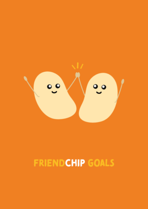 Postkaart Pun Intended. 045 - FRIENDCHIP GOALS X12