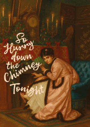 Kerstkaart Classy, But Make It Sassy 04 - SO HURRY DOWN THE CHIMNEY TONIGHT X12