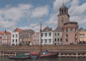 Postkaart Deventer Kiekjes 17 - Stadsgezicht met Bootje X12