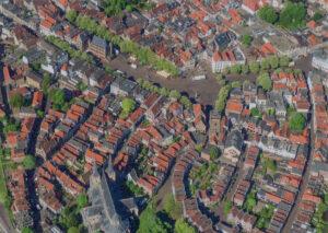 Postkaart Deventer Kiekjes 20 - Deventer Centrum van Boven X12