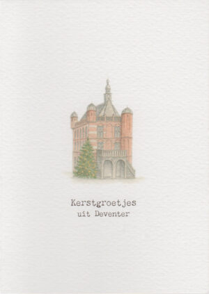 Kerstkaart Deventer - De Waag X6