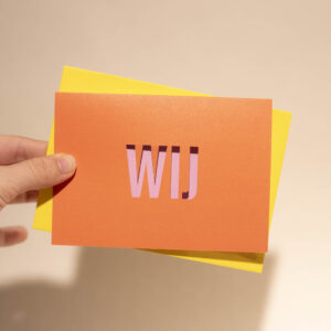 Wenskaart Cut it Out 005 - WIJ X6