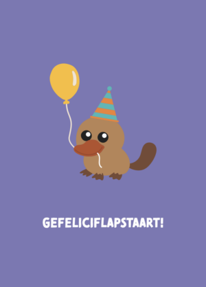 Postkaart Pun Intended. 054 - GEFELICIFLAPSTAART X12