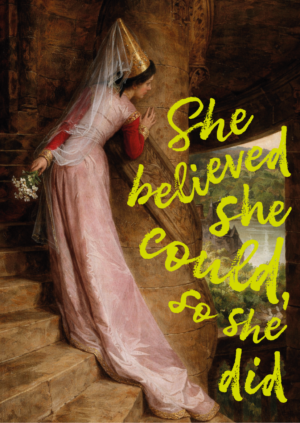 Postkaart Classy, But Make It Sassy 065 - SHE BELIEVED SHE COULD, SO SHE DID X12