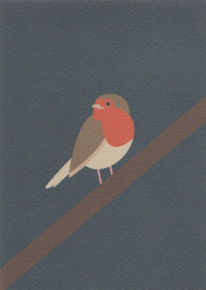 Postkaart A Little Bird Told Me... 001 - Roodborst X12