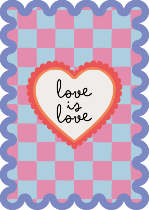 Postkaart Sweet 'n Short 11 - Love is Love X12