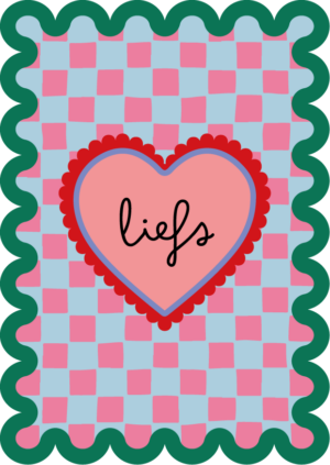 Postkaart Sweet 'n Short 16 - Liefs X12