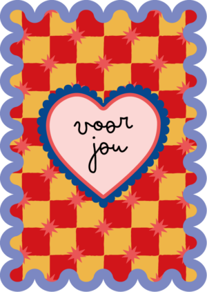 Postkaart Sweet 'n Short 19 - Voor Jou X12