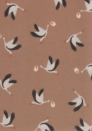 Postkaart Bits & Bops 051 - STORKS & BABIES X12