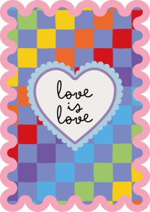 Postkaart Sweet 'n Short 11 - Love is Love X12
