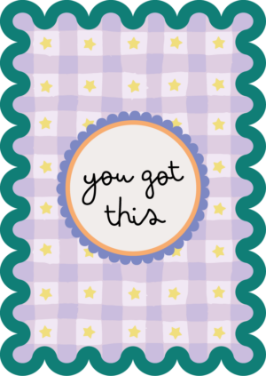 Postkaart Sweet 'n Short 25 - You got This X12