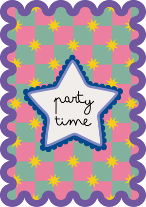 Postkaart Sweet 'n Short 26 - Party Time X12