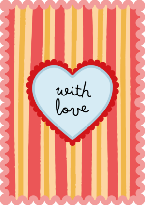 Postkaart Sweet 'n Short 30 - With Love X12