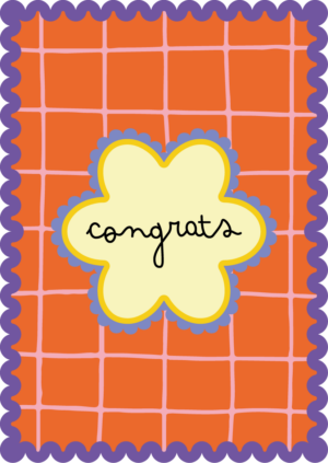 Postkaart Sweet 'n Short 31 - Congrats X12