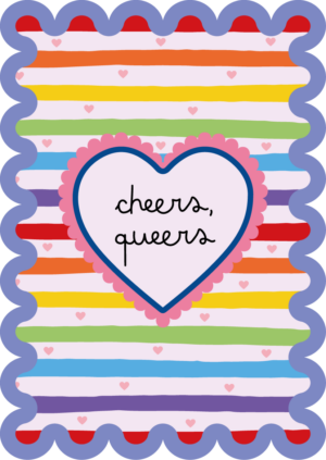 Postkaart Sweet 'n Short 37 - Cheers, Queers X12