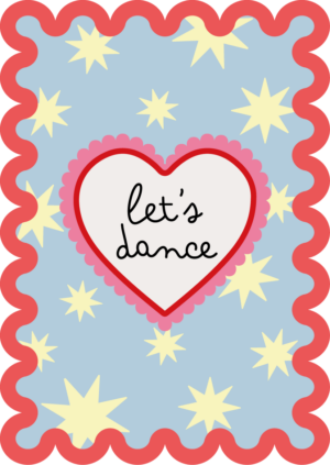 Postkaart Sweet 'n Short 39 - Let's Dance X12