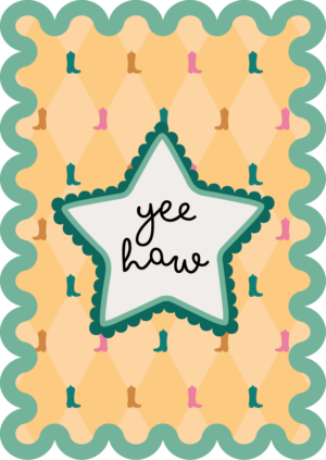 Postkaart Sweet 'n Short 40 - Yee Haw X12