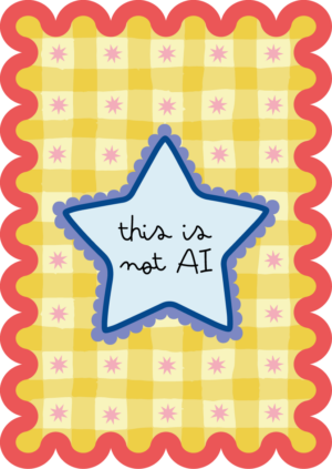 Postkaart Sweet 'n Short 47 - This is not AI X12