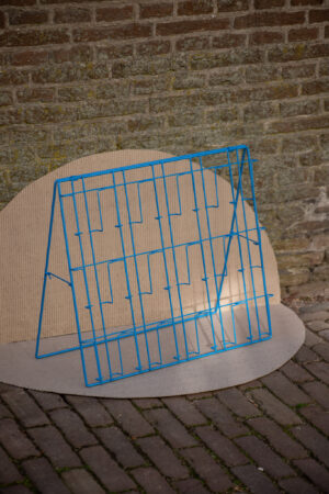 Kaartenrekje 15-vaks (inklapbaar, A6 verticaal, blauw)