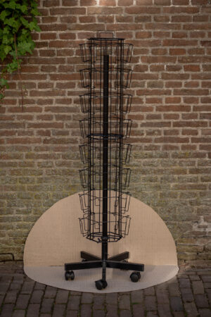 Kaartenmolen 48-vaks (A6 verticaal, zwart)