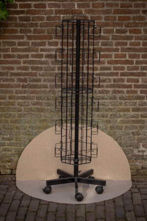 Wenskaartenmolen 36-vaks (A6 verticaal, zwart)