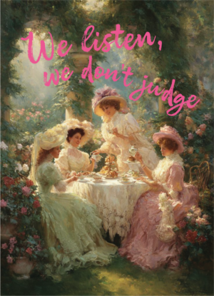 Postkaart Classy, But Make It Sassy 069 - WE LISTEN, WE DON'T JUDGE X12