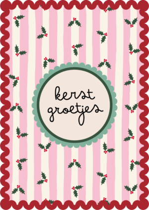 Kerstkaart Sweet 'n Short 03 - Kerstgroetjes X12